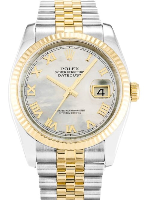 Replica Rolex Datejust 116233 36mm White Mother of Pearl Dial - Best shop to buy a Fake Rolex