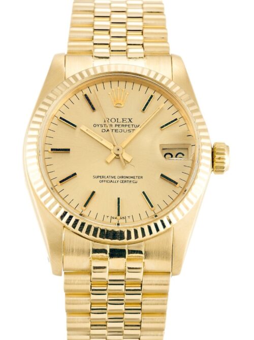 Replica Rolex Datejust 6827 Mid-Size 30mm Champagne Dial - Best shop to buy a Fake Rolex