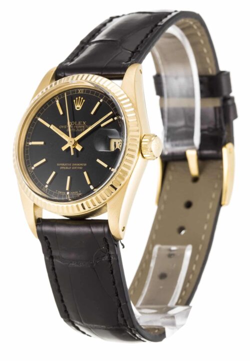 Replica Rolex Datejust 6827 Mid-Size 31mm Black Dial - Best shop to buy a Fake Rolex