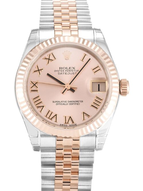 Replica Rolex Datejust 178271 Mid-Size 31mm Pink Dial - Best shop to buy a Fake Rolex