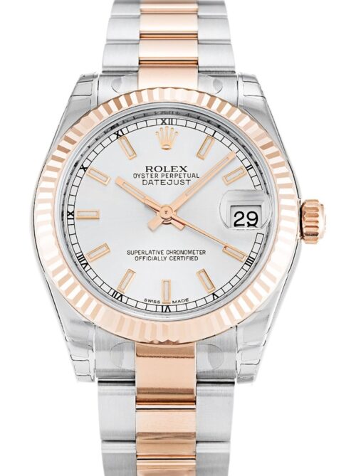 Replica Rolex Datejust 178271 Mid-Size 31mm Silver Dial - Best shop to buy a Fake Rolex