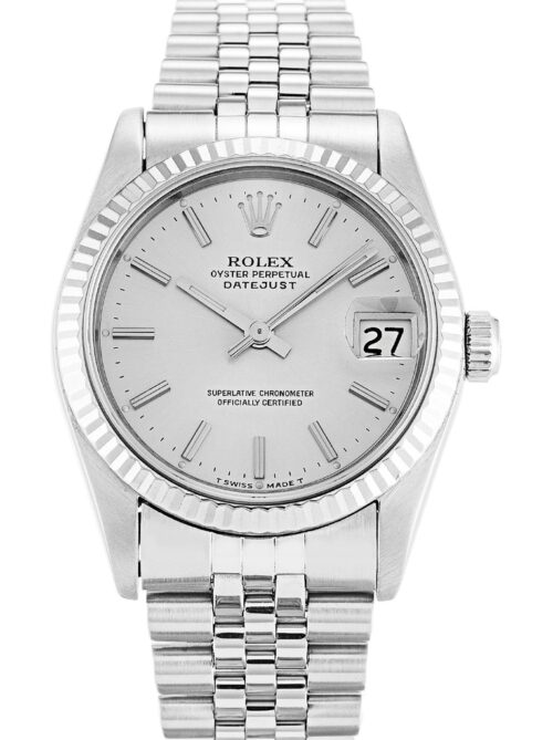 Replica Rolex Datejust 68274 Mid-Size 31mm Silver Dial - Best shop to buy a Fake Rolex