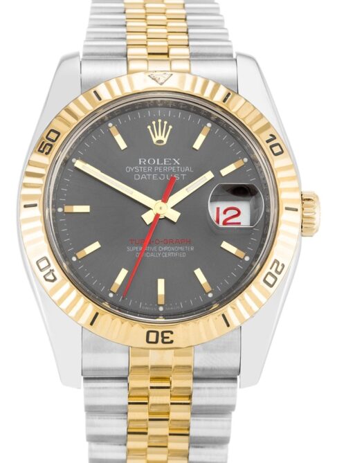 Replica Rolex Datejust 116263 Turn-O-Graph 36mm Black Dial - Best shop to buy a Fake Rolex