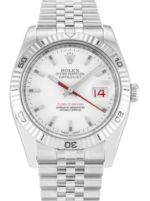 Replica Rolex Datejust 116264 Turn-O-Graph 36mm White Dial - Best shop to buy a Fake Rolex