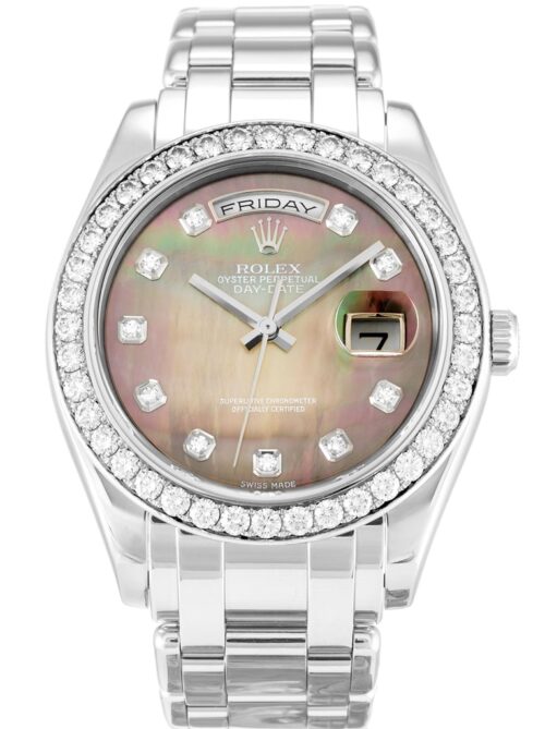 Replica Rolex Day-Date 18946 36mm Black Mother of Pearl Dial - Best shop to buy a Fake Rolex