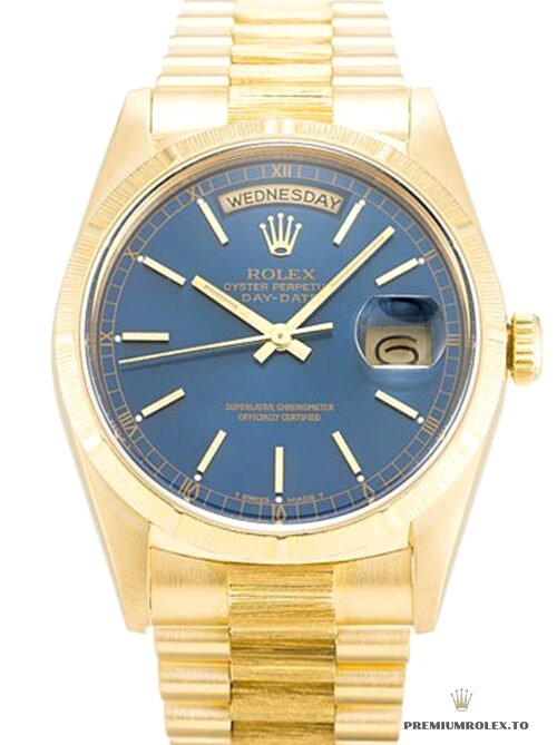 Replica Rolex Day-Date 18248 36mm Blue Dial - high-end Rolex imitation