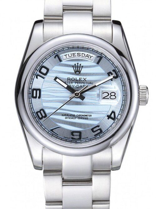 Replica Rolex Day-Date 7470 36mm Blue Dial - Best shop to buy a Fake Rolex