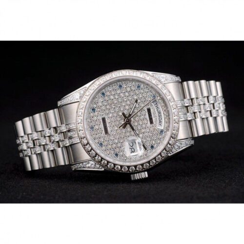 Replica Rolex Day-Date 41985 36mm Diamond Dial - Best shop to buy a Fake Rolex