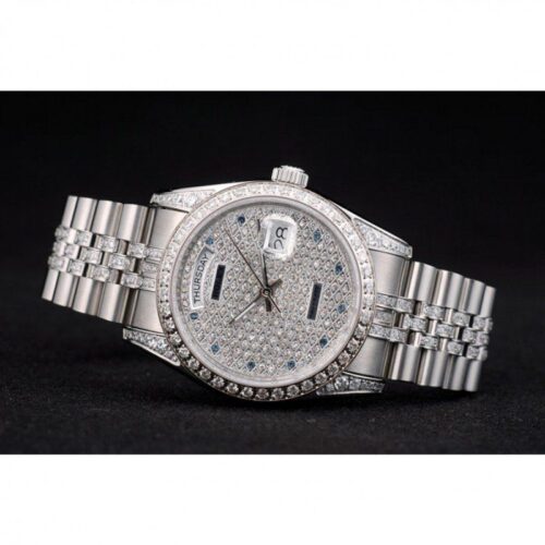 Replica Rolex Day-Date 41985 36mm Diamond Dial - Best shop to buy a Fake Rolex