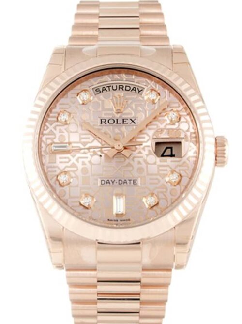 Replica Rolex Day-Date 118235F 36mm Rose Dial - Best shop to buy a Fake Rolex