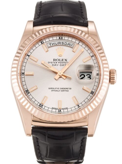 Replica Rolex Day-Date 118135 36mm Silver Dial - Best shop to buy a Fake Rolex