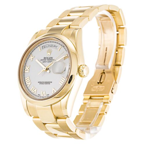 Replica Rolex Day-Date 118208 36mm White Dial - Best shop to buy a Fake Rolex