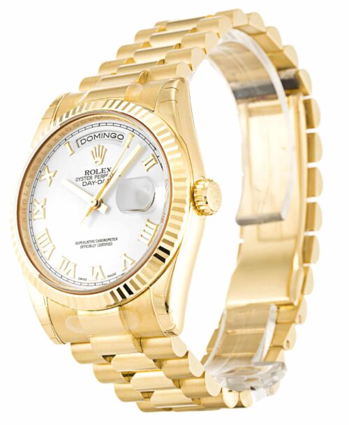 Replica Rolex Day-Date 118238 36mm White Dial - Best shop to buy a Fake Rolex