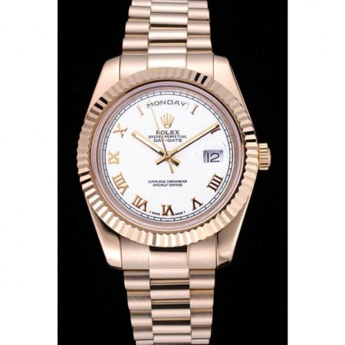 Replica Rolex Day-Date 622546 41mm White Dial - Best shop to buy a Fake Rolex
