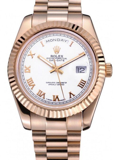 Replica Rolex Day-Date 622546 41mm White Dial - Best shop to buy a Fake Rolex
