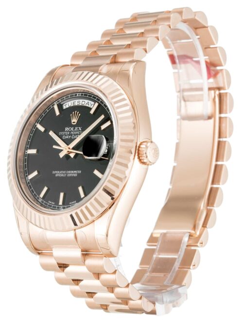 Replica Rolex Day-Date II 218235 Black Dial 41mm - Best shop to buy a Fake Rolex