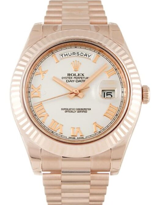 Replica Rolex Day-Date II 218235 41mm Ivory Dial - Best shop to buy a Fake Rolex