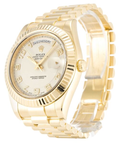 Replica Rolex Day-Date II 218238 41mm Ivory Dial - Best shop to buy a Fake Rolex