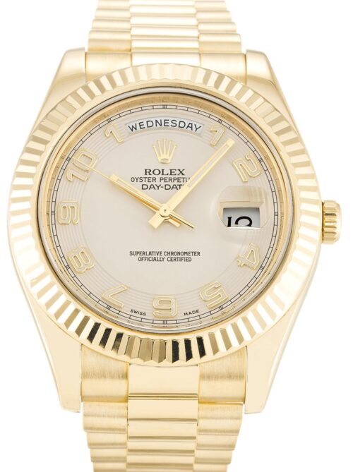 Replica Rolex Day-Date II 218238 41mm Ivory Dial - Best shop to buy a Fake Rolex