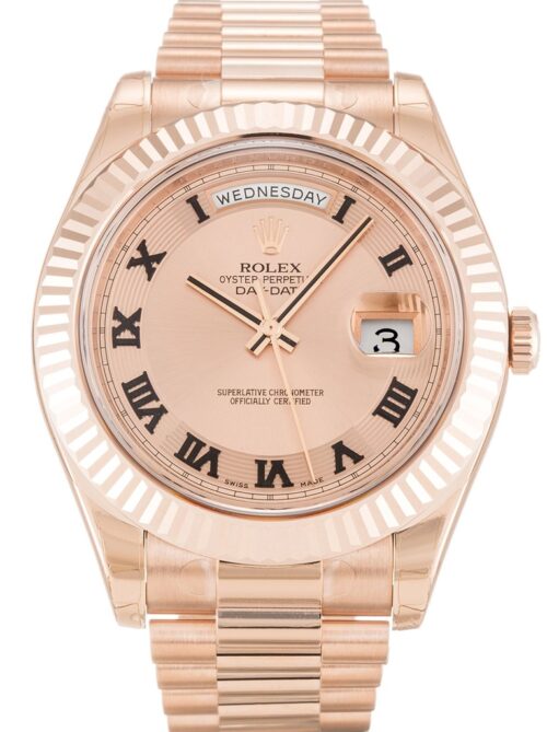 Replica Rolex Day-Date II 218235 41mm Rose Dial - Best shop to buy a Fake Rolex