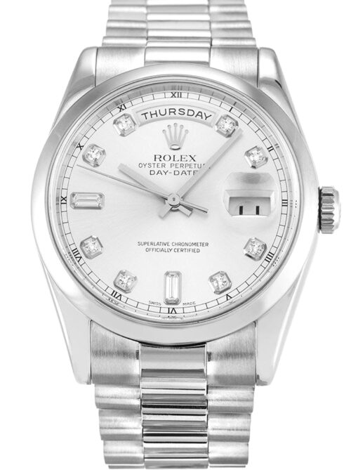 Replica Rolex Day-Date II 218239 41mm Silver Dial - Best shop to buy a Fake Rolex
