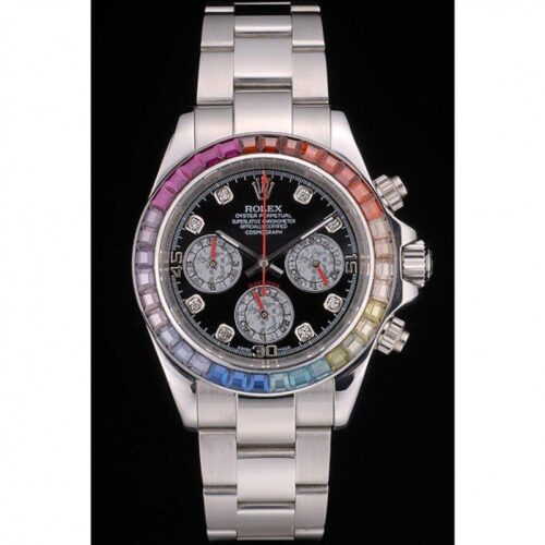 Replica Rolex Daytona 80250 39mm Black Dial - Best shop to buy a Fake Rolex