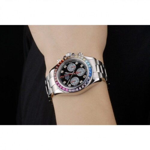 Replica Rolex Daytona 80250 39mm Black Dial - Best shop to buy a Fake Rolex
