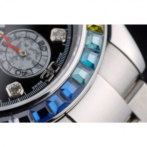 Replica Rolex Daytona 80250 39mm Black Dial - Best shop to buy a Fake Rolex