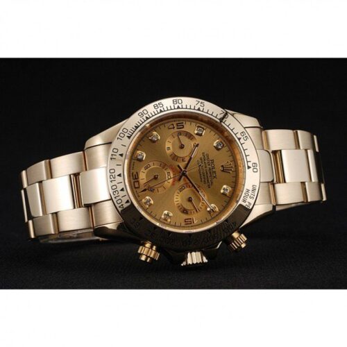 Replica Rolex Daytona 1454245 39mm Gold Dial - Best shop to buy a Fake Rolex