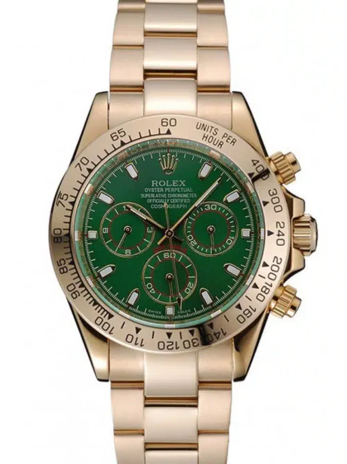 Replica Rolex Daytona 1454244 39mm Green Dial - Best shop to buy a Fake Rolex