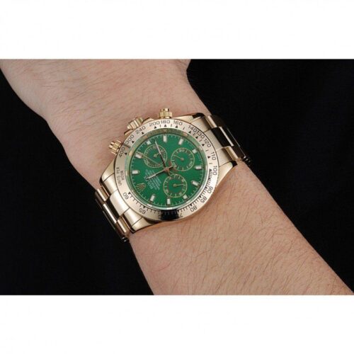 Replica Rolex Daytona 1454244 39mm Green Dial - Best shop to buy a Fake Rolex