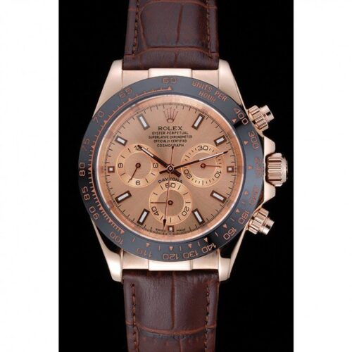 Replica Rolex Daytona 39mm Dial Rose-Gold 1454243 - Best shop to buy a Fake Rolex
