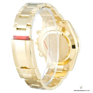 Yellow gold-plated Oyster bracelet and Oysterclasp on the Daytona 116528