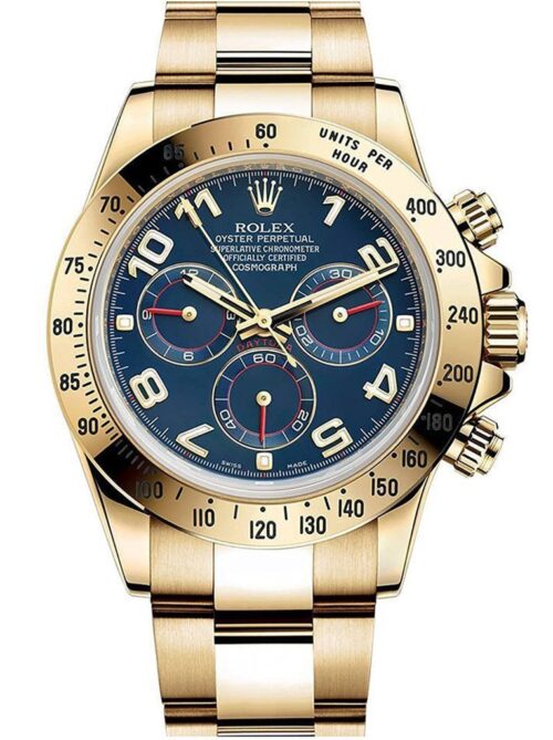 Replica Rolex Daytona 116528 40mm Blue Dial - Best shop to buy a Fake Rolex