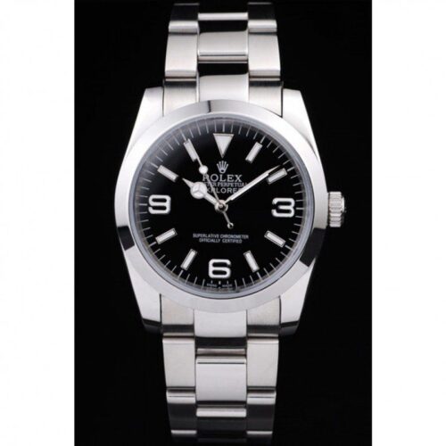 Replica Rolex Explorer 36mm Dial Black 98087 - Best shop to buy a Fake Rolex