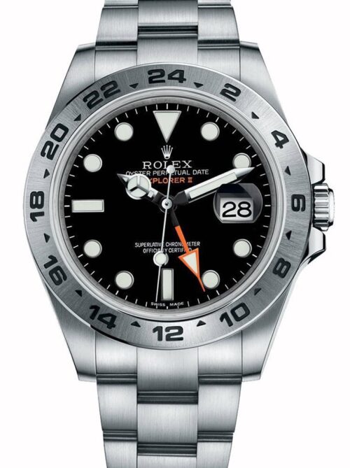 Replica Rolex Explorer II 42mm Dial Black 216570BKSO - Best shop to buy a Fake Rolex