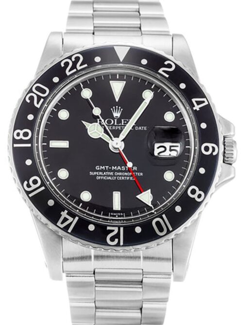 Replica Rolex GMT-Master 40mm Dial Black 16750 - Best shop to buy a Fake Rolex