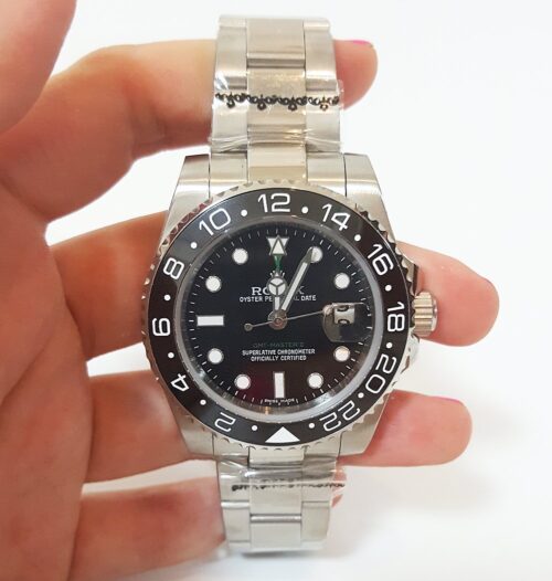 Replica Rolex GMT-Master II 40mm Dial Black 116710 - Best shop to buy a Fake Rolex