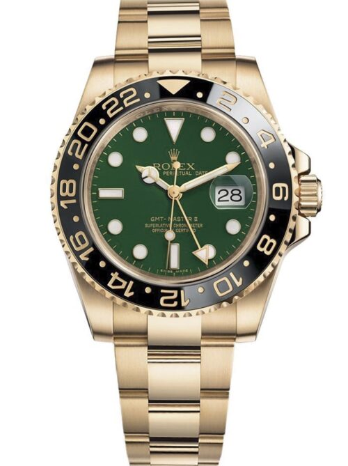 Replica Rolex GMT-Master II 40mm Dial Green 116718GSO - Best shop to buy a Fake Rolex