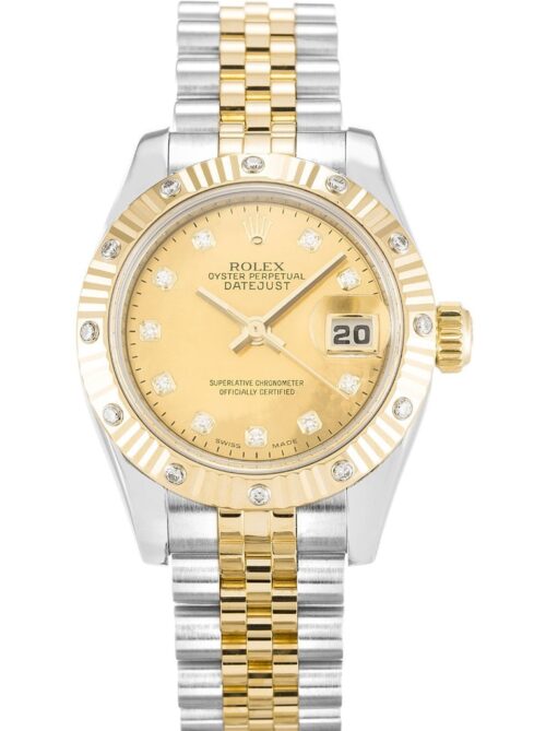 Replica Rolex Lady-Datejust 179313 26mm Champagne Dial - Best shop to buy a Fake Rolex