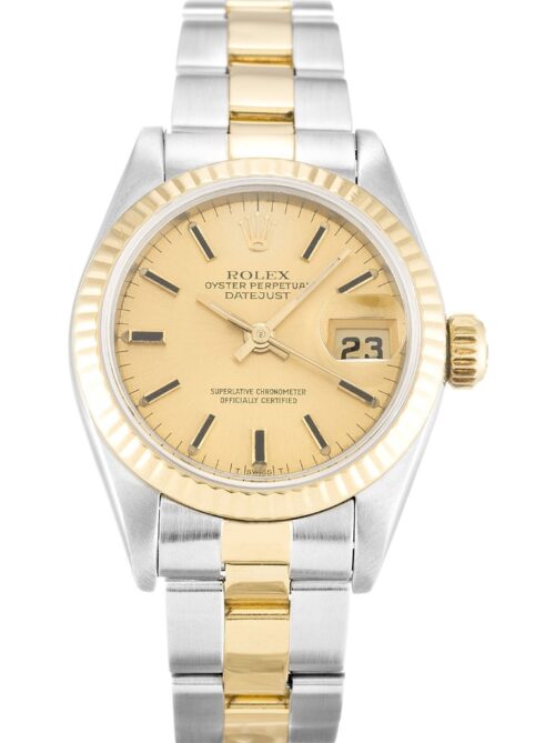 Replica Rolex Lady-Datejust 69173 26mm Champagne Dial - Best shop to buy a Fake Rolex