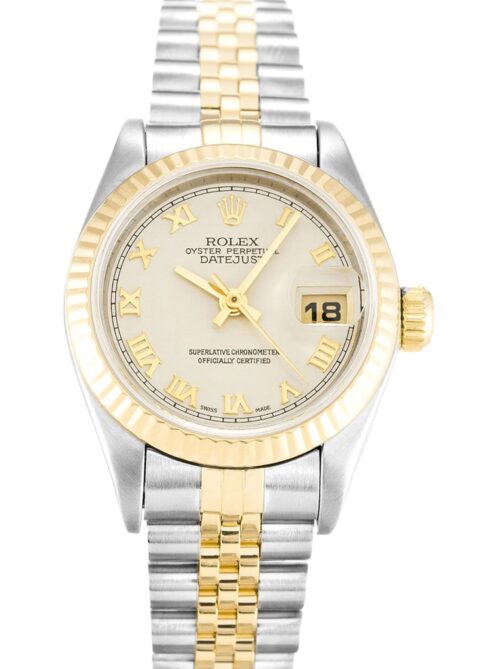 Replica Rolex Lady-Datejust 69173 26mm Ivory Pyramid Dial - Best shop to buy a Fake Rolex