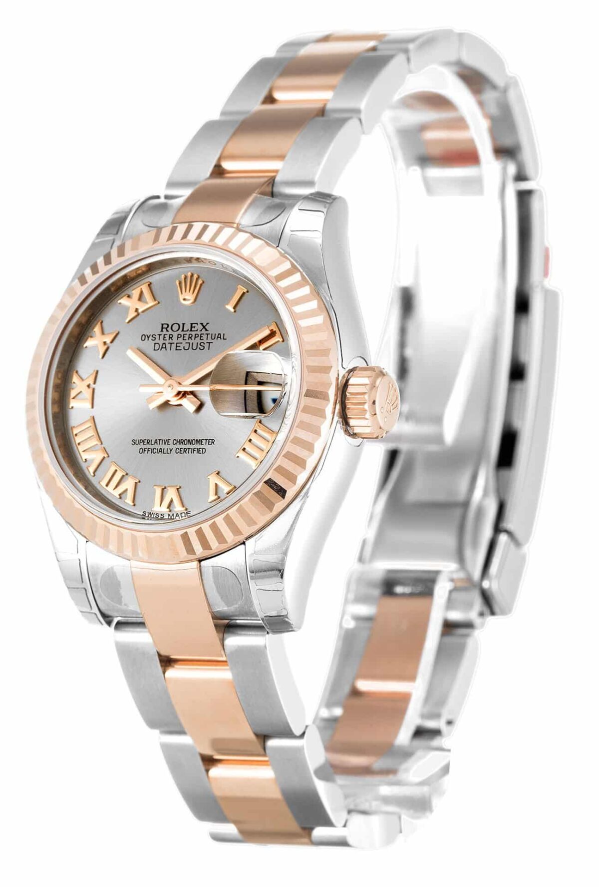 Replica Rolex Lady-Datejust 179171 26mm Rhodium Dial - Best shop to buy a Fake Rolex