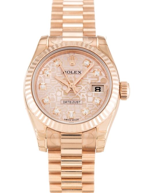 Replica Rolex Lady-Datejust 179175 26mm Rose Dial - Best shop to buy a Fake Rolex
