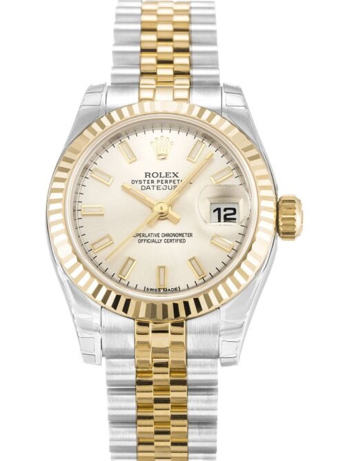 Replica Rolex Lady-Datejust 179173 26mm Silver Dial - Best shop to buy a Fake Rolex