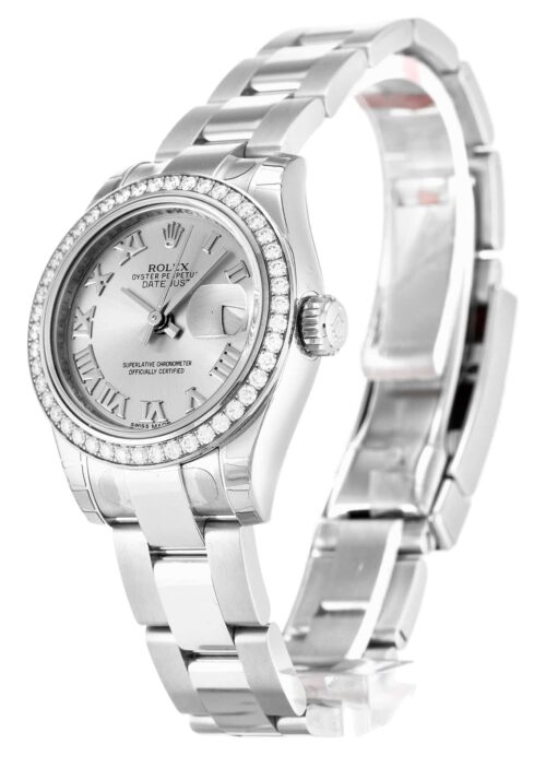 Replica Rolex Lady-Datejust 179384 26mm Silver Dial - Best shop to buy a Fake Rolex