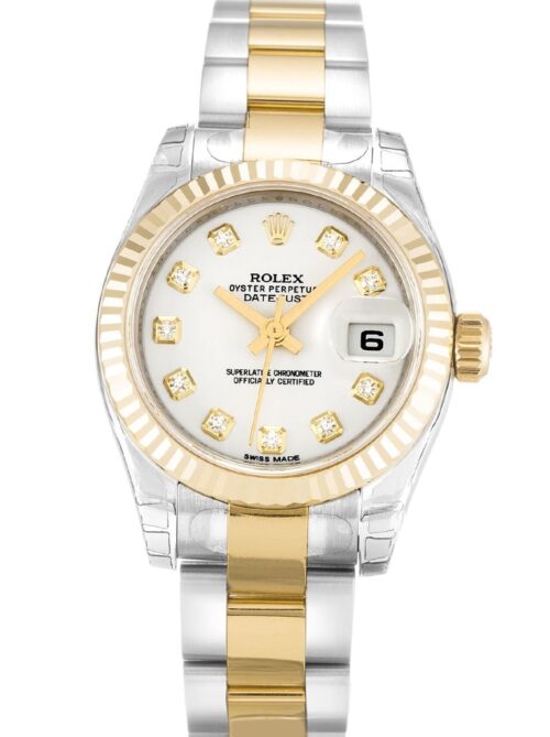 Replica Rolex Lady-Datejust 179173 26mm White Dial - Best shop to buy a Fake Rolex