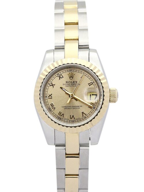 Replica Rolex Lady-Datejust 179163 26mm Yellow Gold Dial - Best shop to buy a Fake Rolex