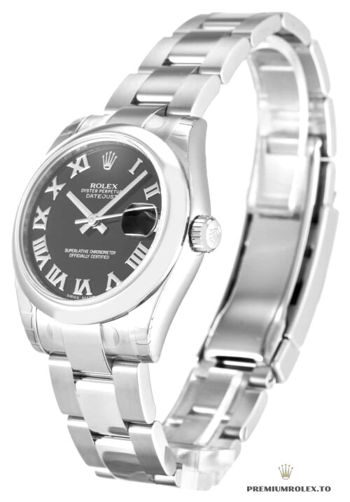 Replica Rolex Lady-Datejust 178240 Mid-Size 31mm Black Dial - high-end Rolex imitation