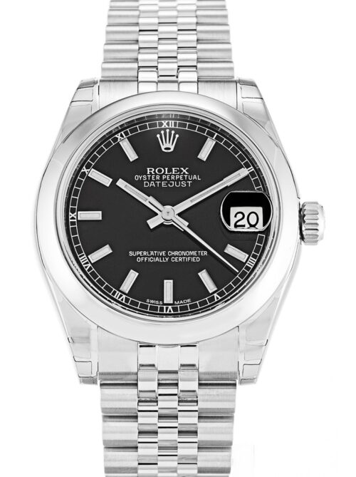 Replica Rolex Lady-Datejust 178240 Black Dial 31mm - Best shop to buy a Fake Rolex